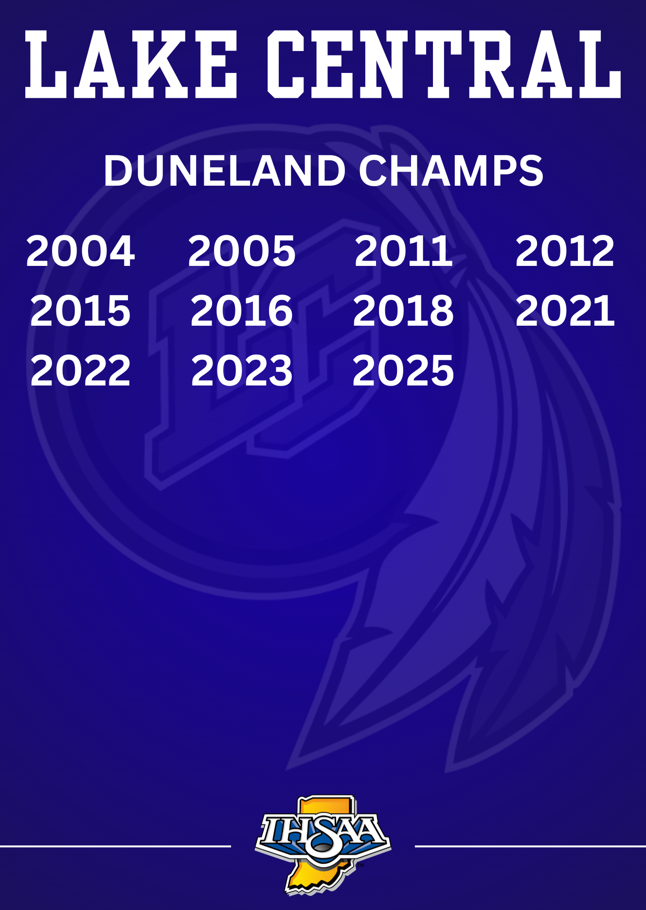Duneland Athletic Conference Champions